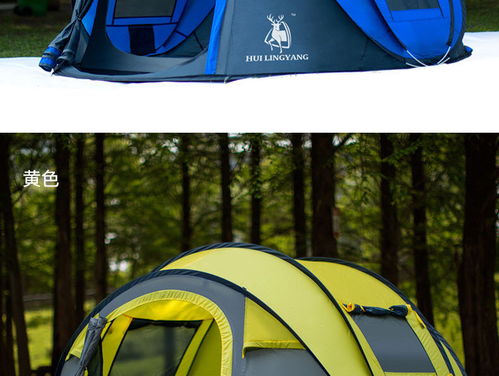 湯河店 自動(dòng)帳篷新款3 4人速開(kāi)拋帳野營(yíng)戶外用品