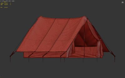 次世代 PBR 軍用帳篷 行軍帳篷 戶外帳篷 野外營地 野戰帳篷 迷彩帳篷 戶外裝備