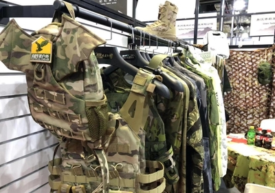 盛澤展團風采|展會第一天就接到試單!戎盛布業:專注打造迷彩現貨超市!