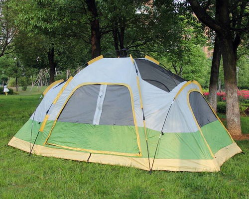 湯河店德國軍用迷彩自動帳篷 雙人雙層設計，速開防暴雨，盡享戶外野營樂趣